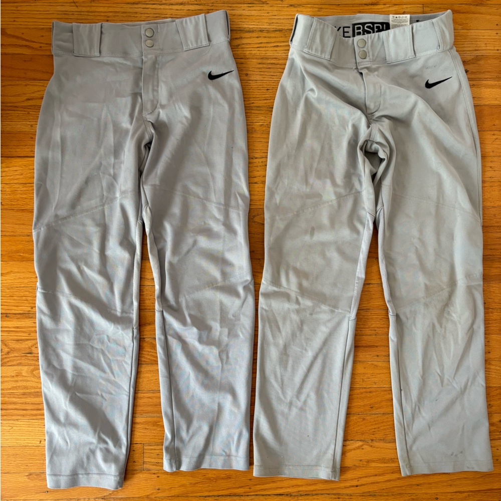 Set of Nike grey baseball pants youth xl